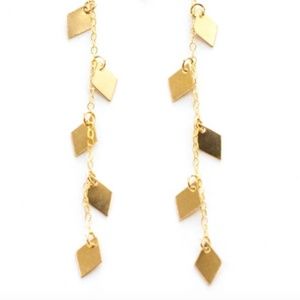 Brand New Diamond Disc Earrings